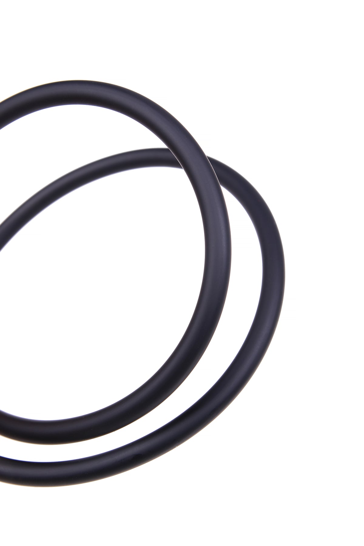 Italian Black Round Rubber Cord 2 mm — Sold by the Meter
