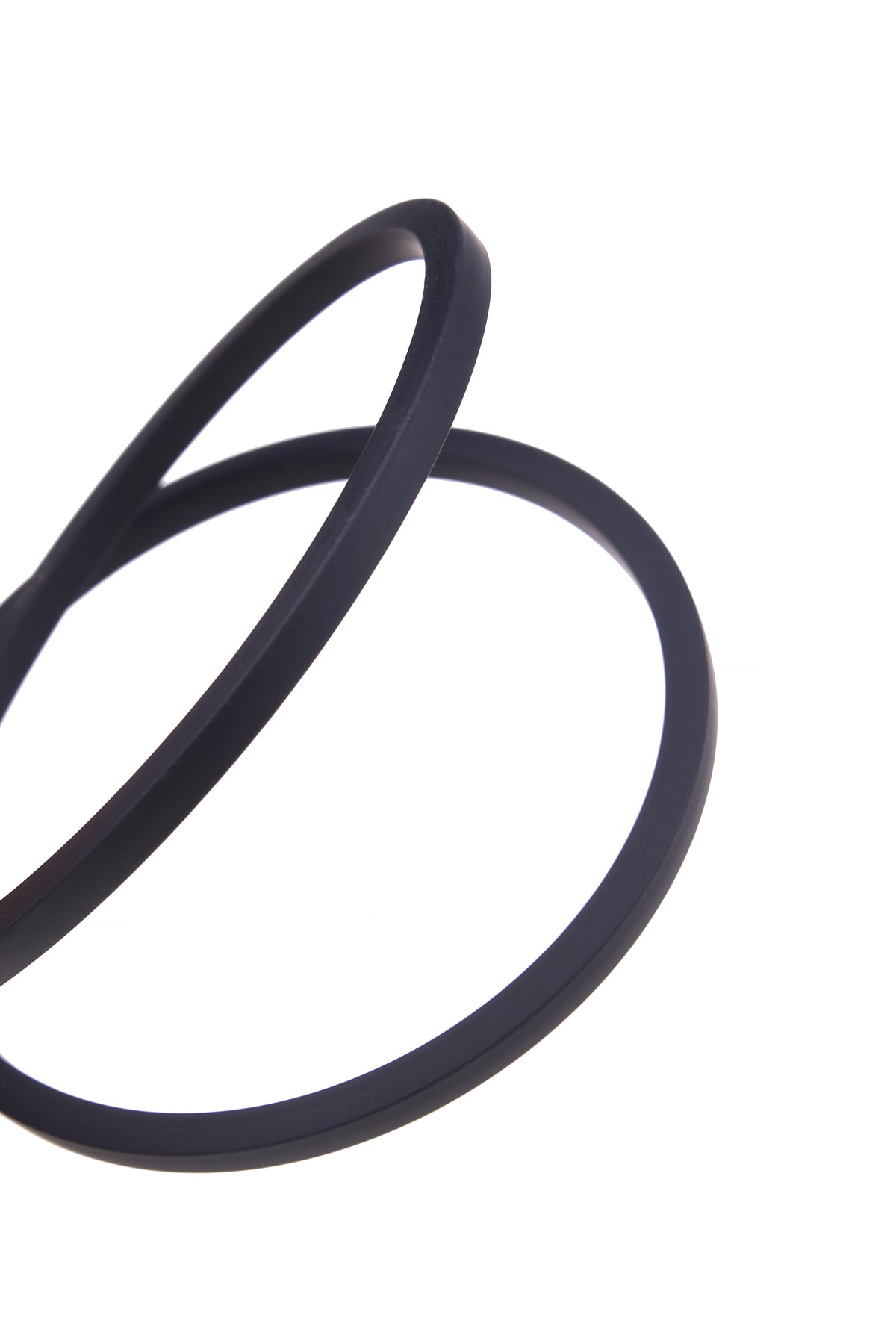 Italian Black Square Rubber Cord 6 х 6 mm for Bracelets — Sold by the Meter